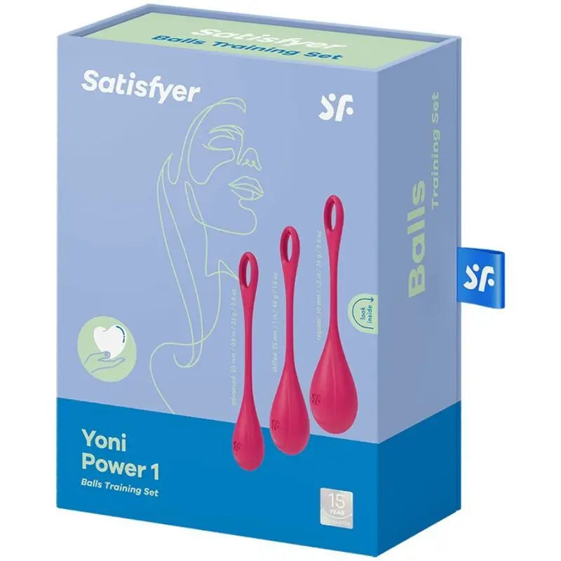 Satisfyer Balls  Yoni Power 1 Kit De Entrenamiento Rojo