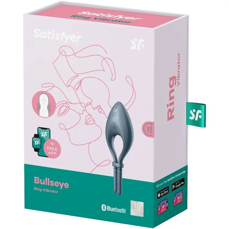 Satisfyer Connect  Bullseye Anillo Vibrador App - Gris