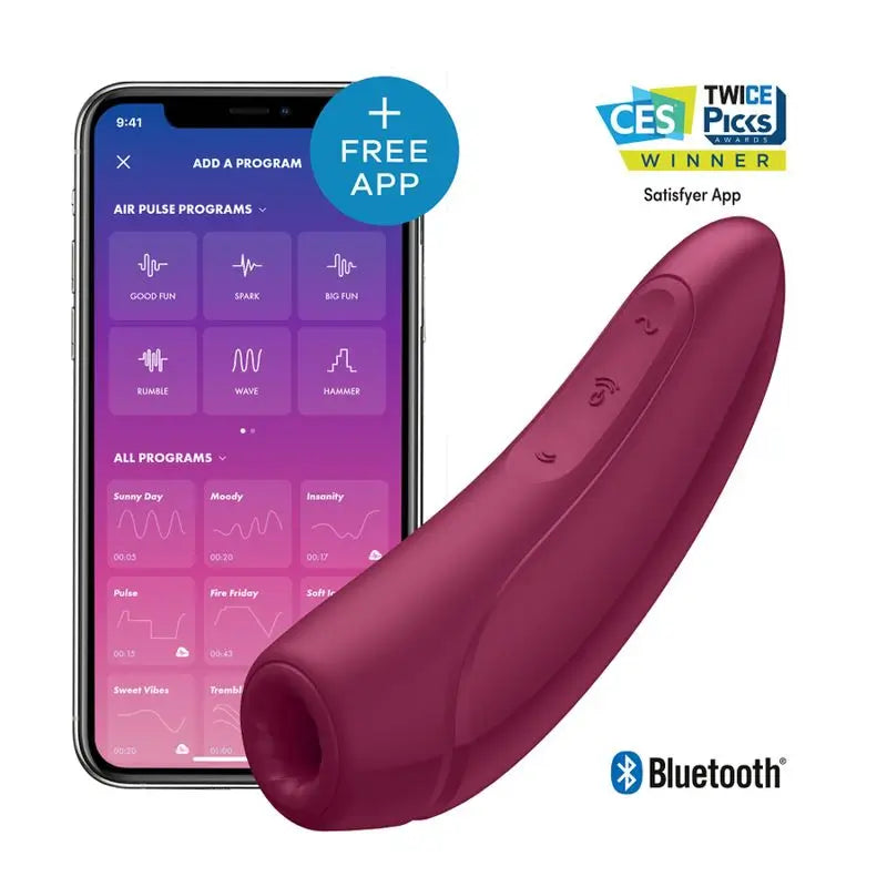 Satisfyer Connect  Curvy 1+ - Rojo Rosado