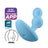 Satisfyer Connect Deep Diver App Vibrating Plug - Blue