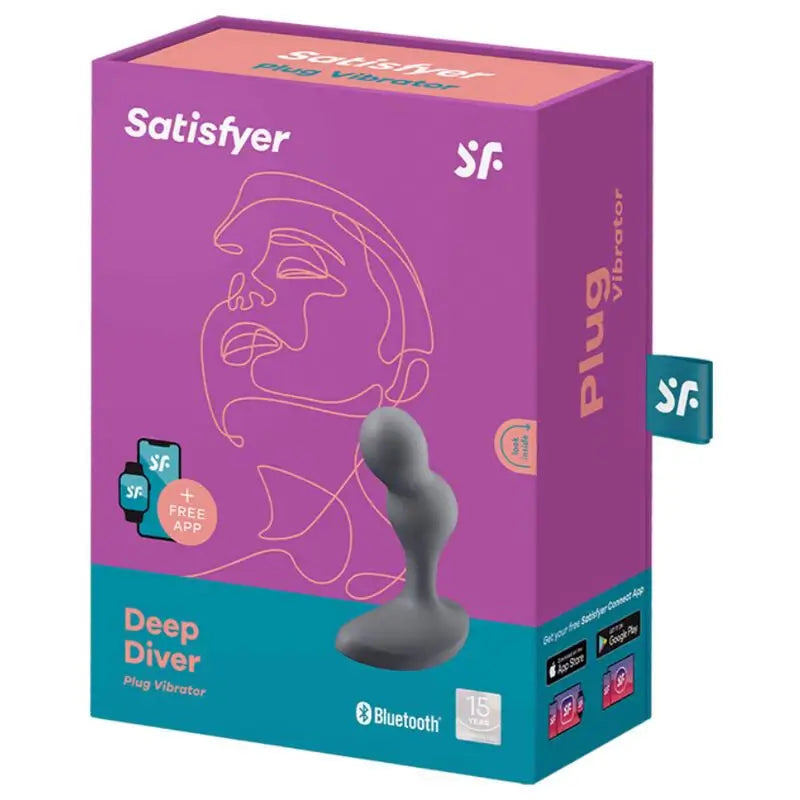 Satisfyer Connect  Deep Diver Plug Vibrador App - Gris