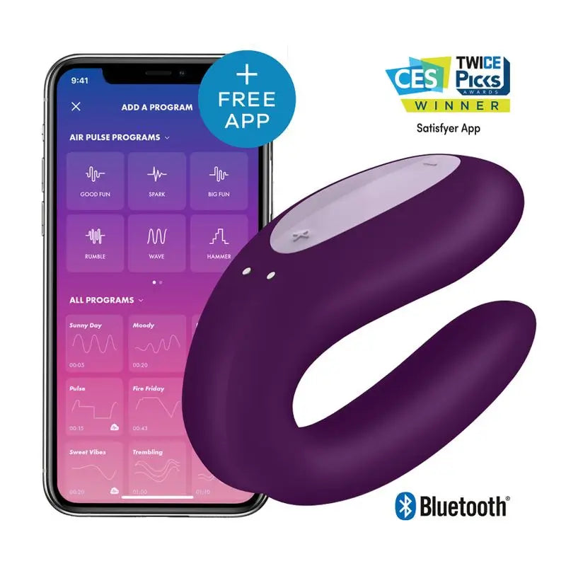 Satisfyer Connect  Double Joy Con App - Morado