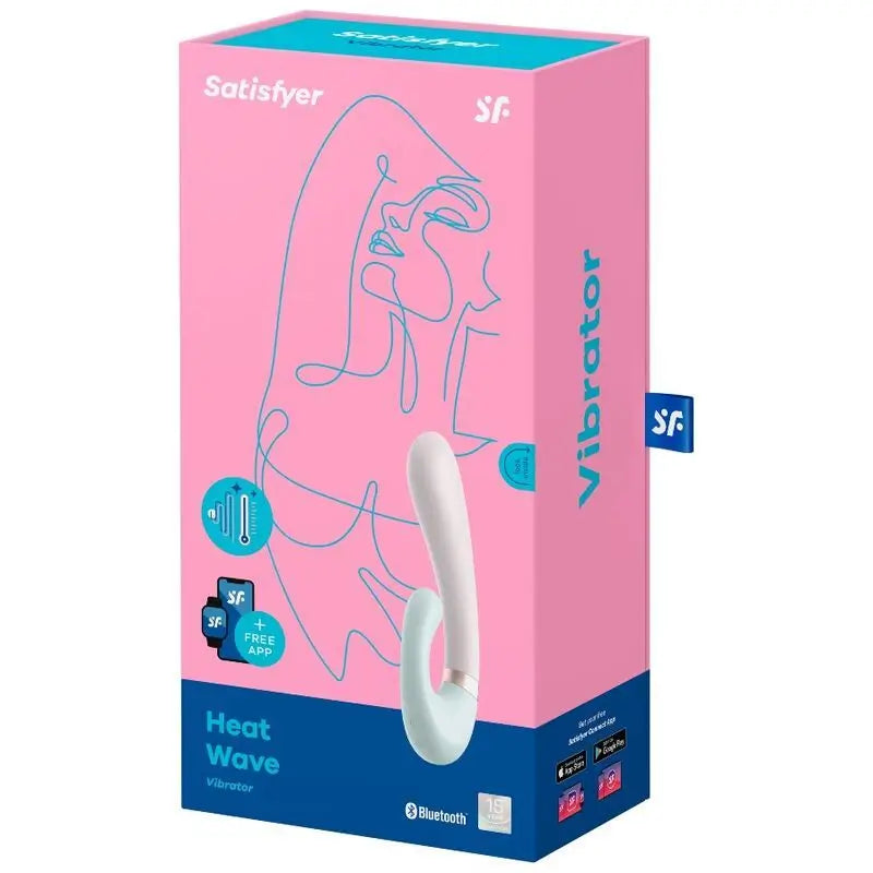 Satisfyer Connect  Heat Wave Vibrador App - Blanco