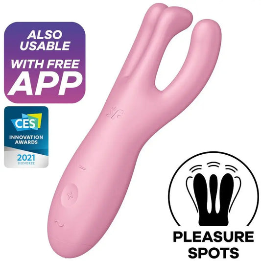 Satisfyer Connect  Threesome 4 Vibrador App - Rosa