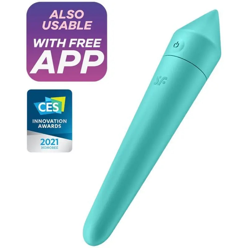 Satisfyer Connect Ultra Power Bullet 8 Bala Vibradora Turquesa