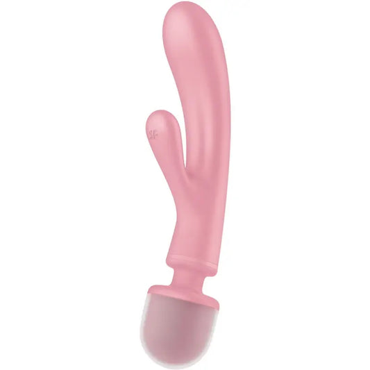 Satisfyer Triple Lover Pink Rabbit Vibrator Massager