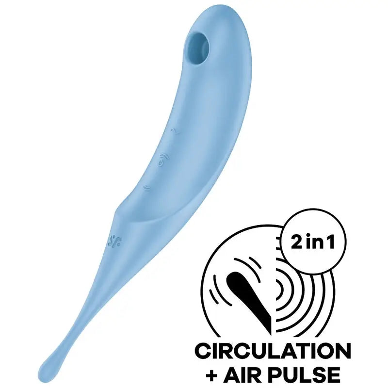 Satisfyer Twirling Pro Stimulator & Vibrator Blue