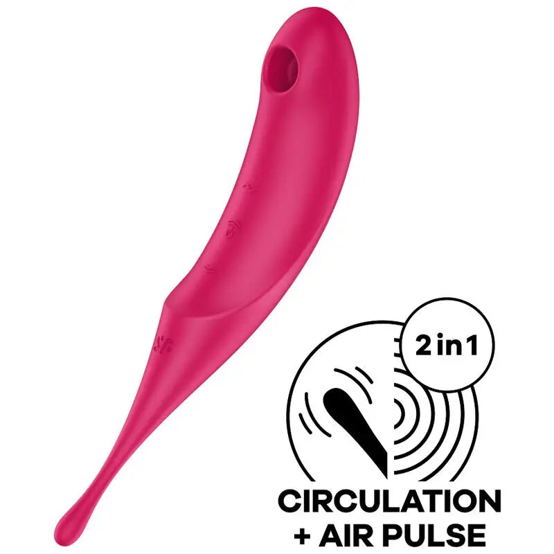 Satisfyer Twirling Pro Red Stimulator & Vibrator