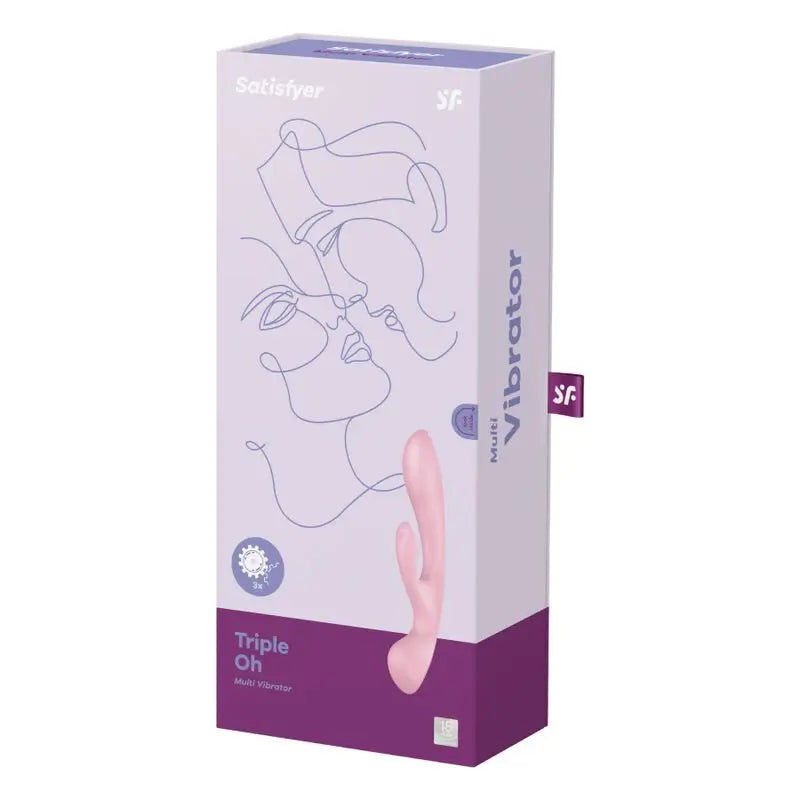 Satisfyer Vibrator  Triple Oh Vibrador Híbrido - Rojo