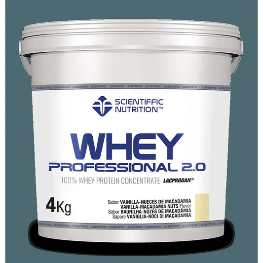 Scientiffic Nutrition Whey Professional 2.0 Vanilla Macadam Nuts, 4000 grams