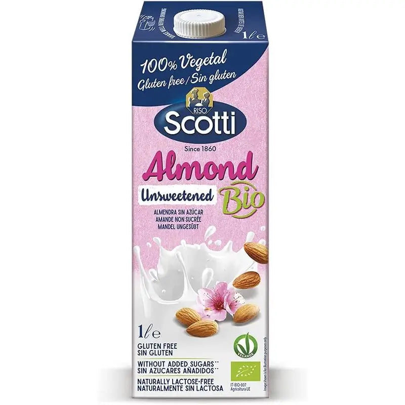 Scotti Unsweetened Vegetable Almond Drink 1L. Bio Sg