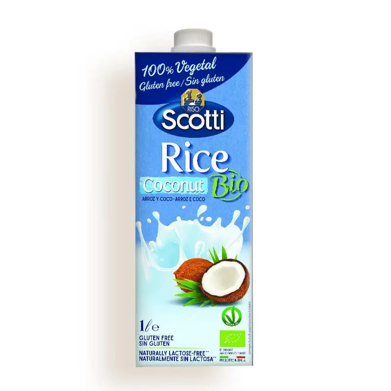 Scotti Vegetable Rice & Coconut Drink 1L. Bio Sg Vegan**