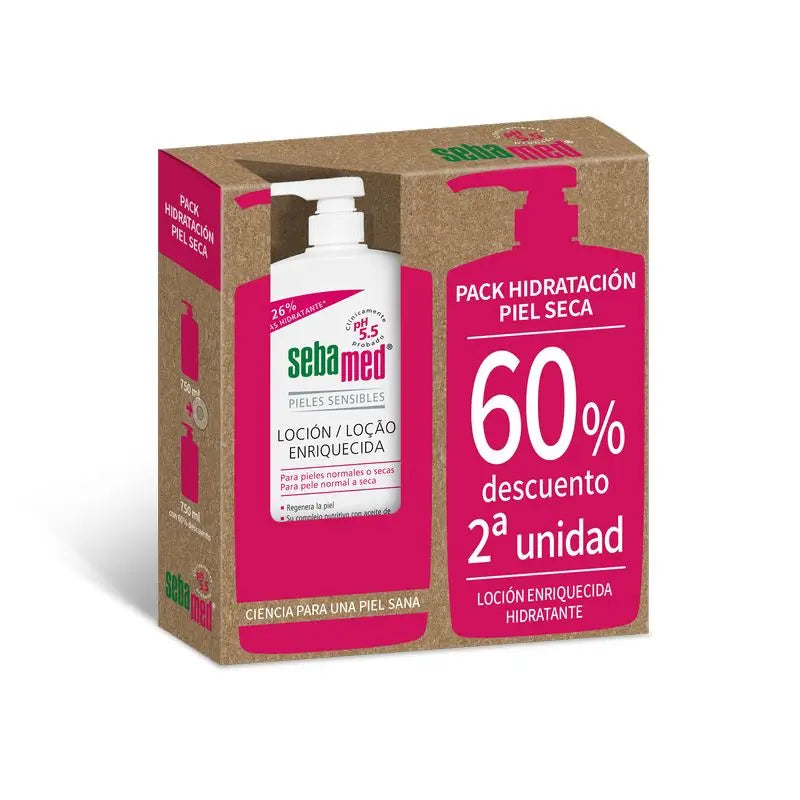 Sebamed Pack Body Lotion , 750 ml 2nd pc at 60% discount