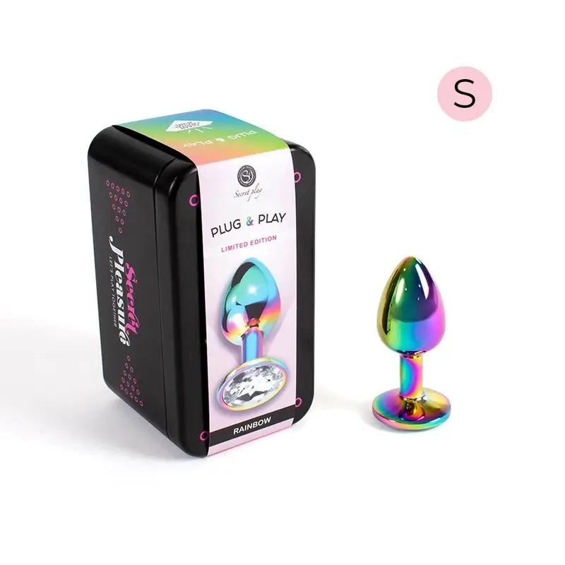 Secret Play Metal Butt Plug Multicolour Size S 7 Cm