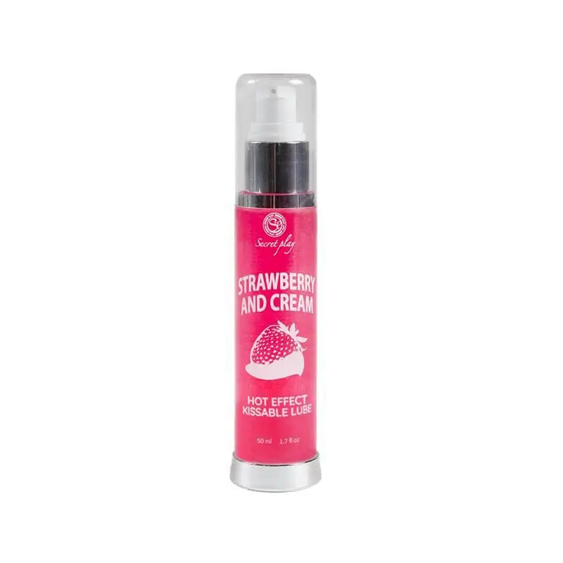 Secret Play Play Lubricante Efecto Calor Fresas Con Nata 50 Ml