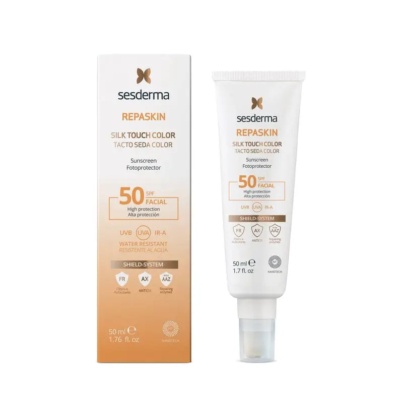 Sesderma Fotoprotector Spf 50 Facial Tacto Seda Color, 50 ml