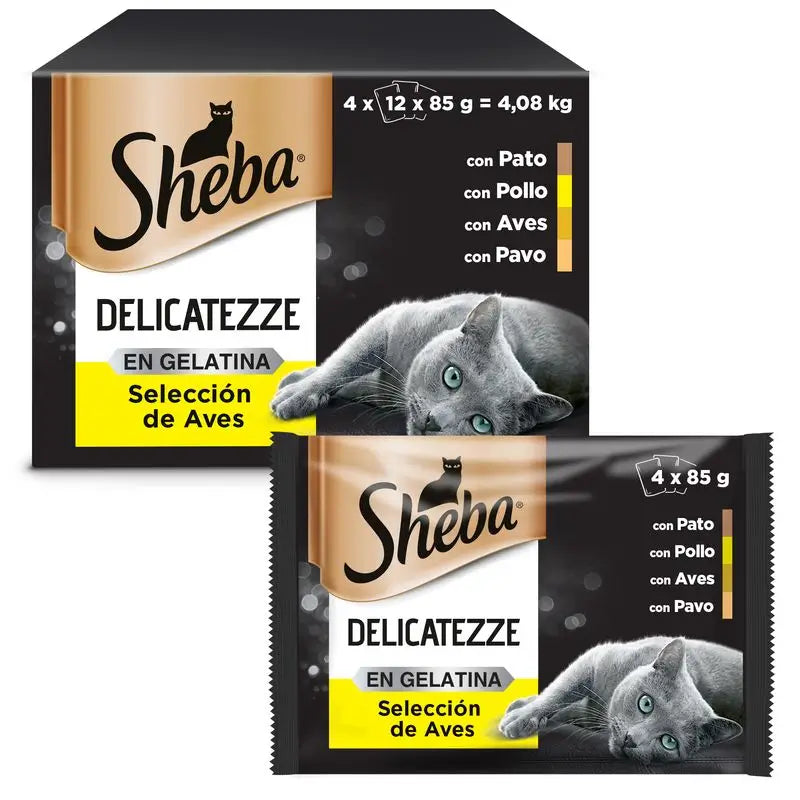 Sheba Multipack Delicatezze Poultry Jelly 4X12X85Gr