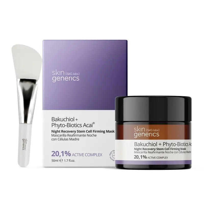 Skin Generics Night Recovery Stem Cell Firming Mask Bakuchiol + Phytobiotics Acai 20,1% Active Complex, 50 ml