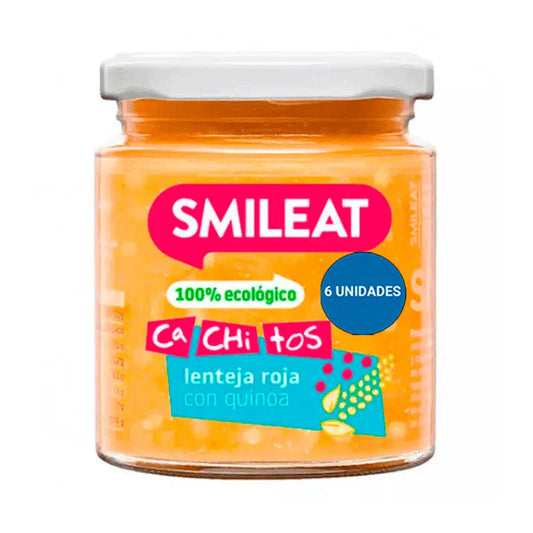 Smileat Tarrito Con Cachitos De Lentejas Con Quinoa Eco, 6x230 Gr