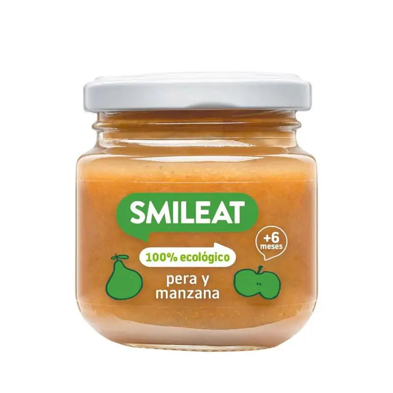 Smileat Pear & Apple Jar, 6x130 Gr