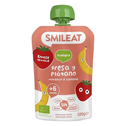 Smileat Pouch Strawberry and Banana, 100 g