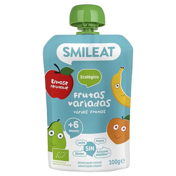 Smileat Pouch Assorted Fruits, 100 grams