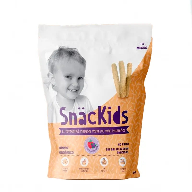 Snäckids Strawberry & Blueberry Sticks +8 Months, 30 grams