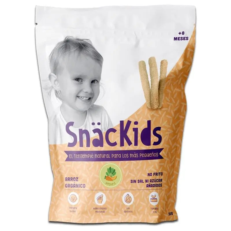 Snäckids Vegetable Sticks +8 Months , 30 grams