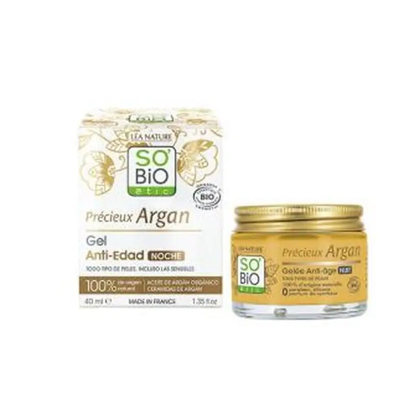 So´Bio Etic Gel Noche Antiedad Argan 150Ml. Bio 