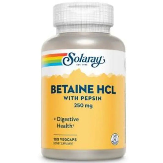 Solaray Betaine Hci 250Mg 180V Cápsulas 