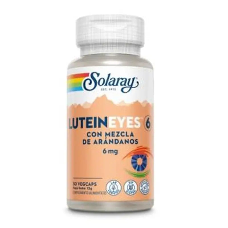 Solaray Lutein Eyes 6Mg. 30 Cápsulas 