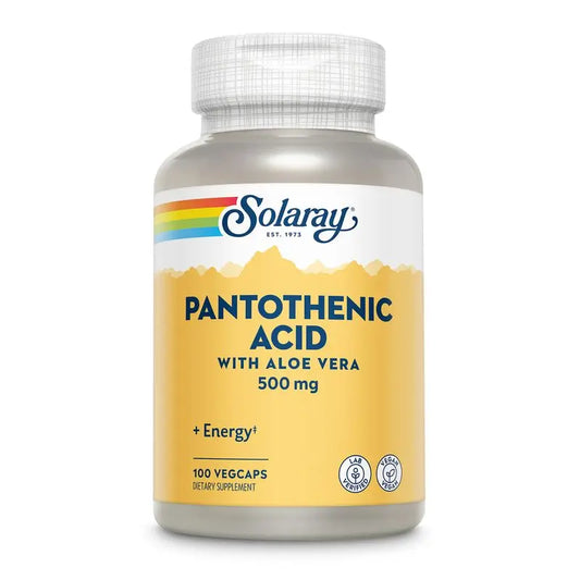 Solaray Pantotenic Acid , 100 cápsulas de 500 mg