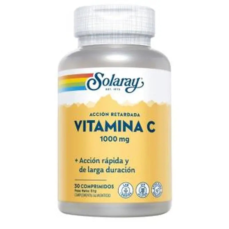 Solaray Vit. C 1000Mg.Small 30 Comprimidos 