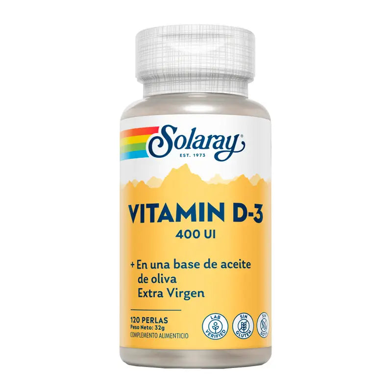 Solaray Vit. D3 400Ui 120 Perlas