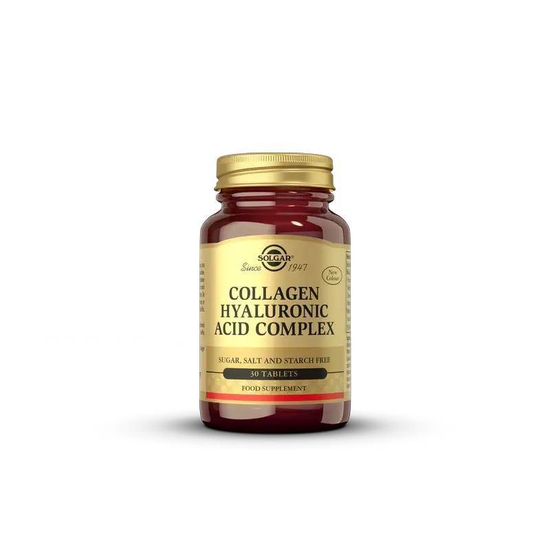 Solgar Hyaluronic Acid Complex with Collagen, 30 Tablets