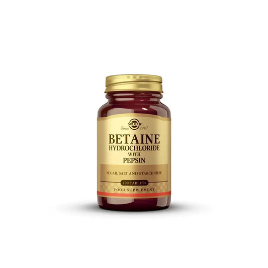 Solgar Betaine Hydrochloride with Pepsin 100 tablets