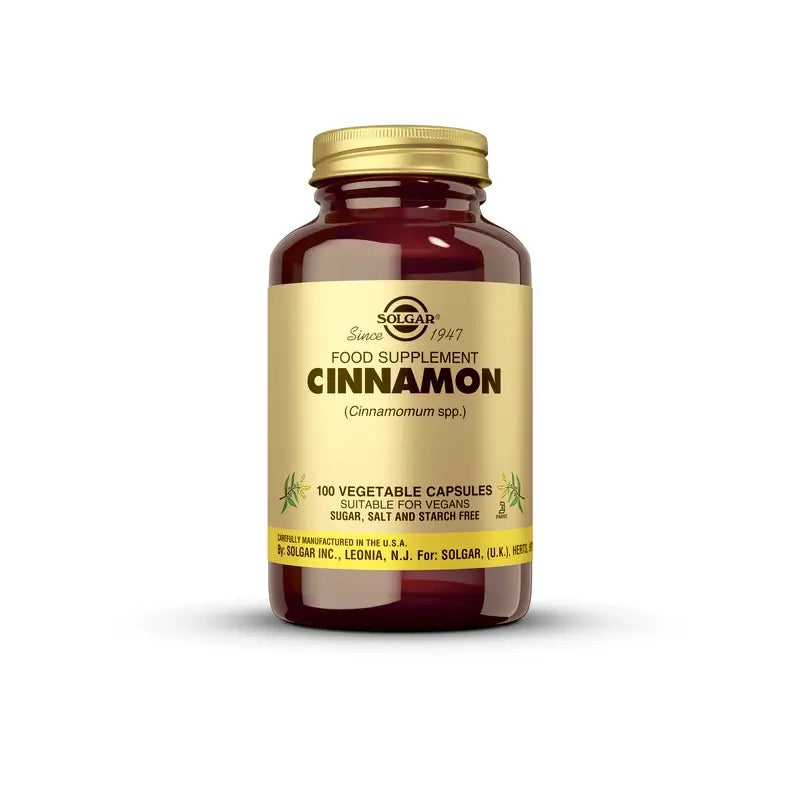 Solgar Chinese Cinnamon 500 mg. 100 vegetarian capsules