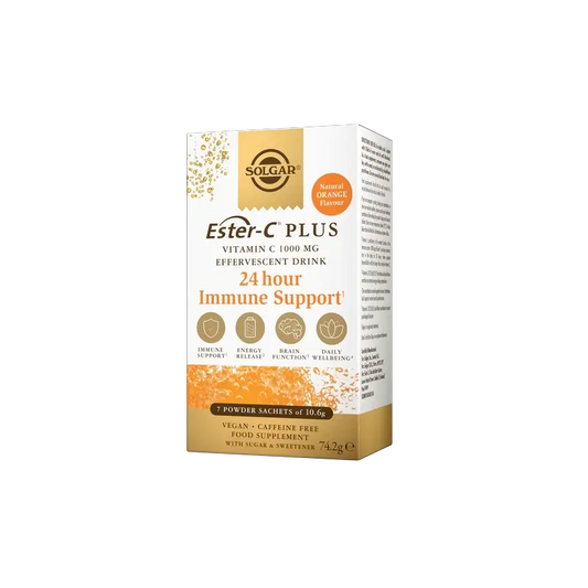 Solgar EsterC Effervescent 1000 mg Vitamin C, 7 sachets