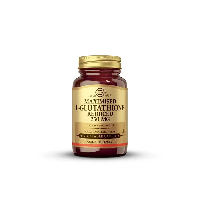 Solgar LGlutation Maximised 250 mg. 60 vegetarian capsules