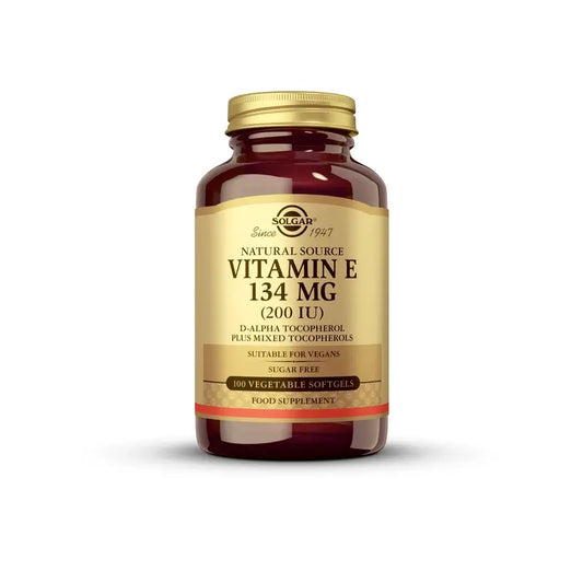 Solgar Vitamin E 200Ui 134 mg 100 softgels Vegetable Softgels