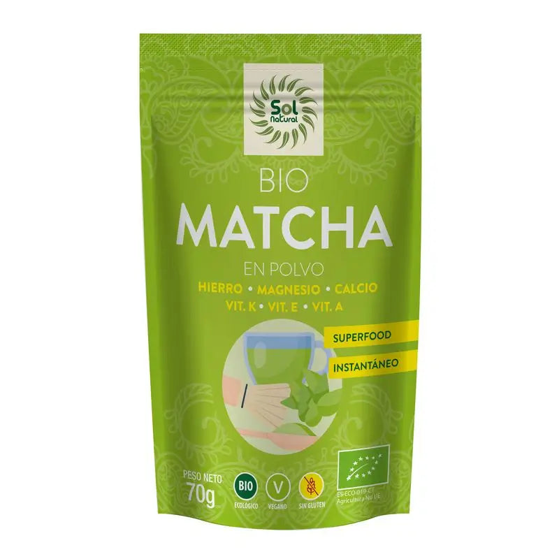 Solnatural Matcha En Polvo Bio , 70 gr