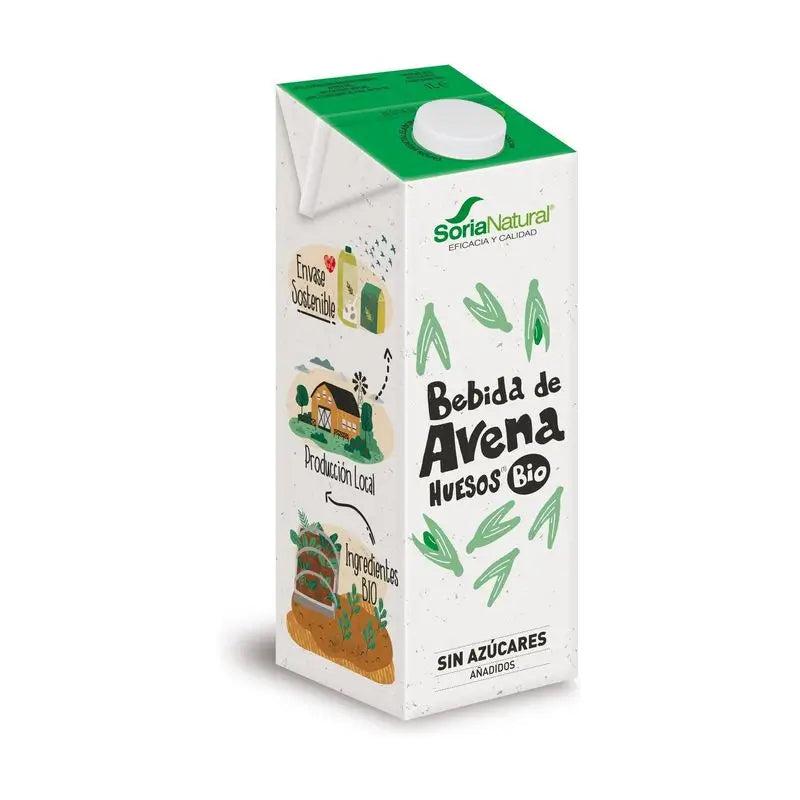 Soria Natural Oatmeal Vegetable Drink With Algae-Calcium 1Lt 6Uds.