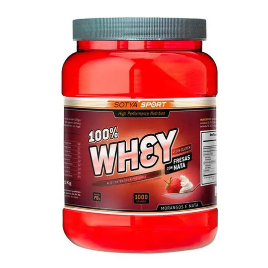 Sotya 100% Whey Strawberry & Cream, 1 Kg