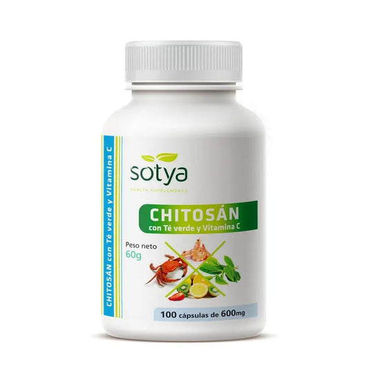 Sotya Chitosan + Te Verde + Vit.C, 100 Cápsulas      