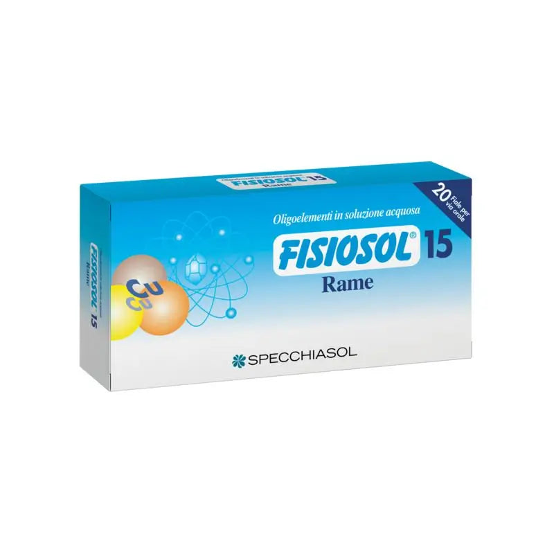 Specchiaso Fisiosol 15 Cobre , 20 viales