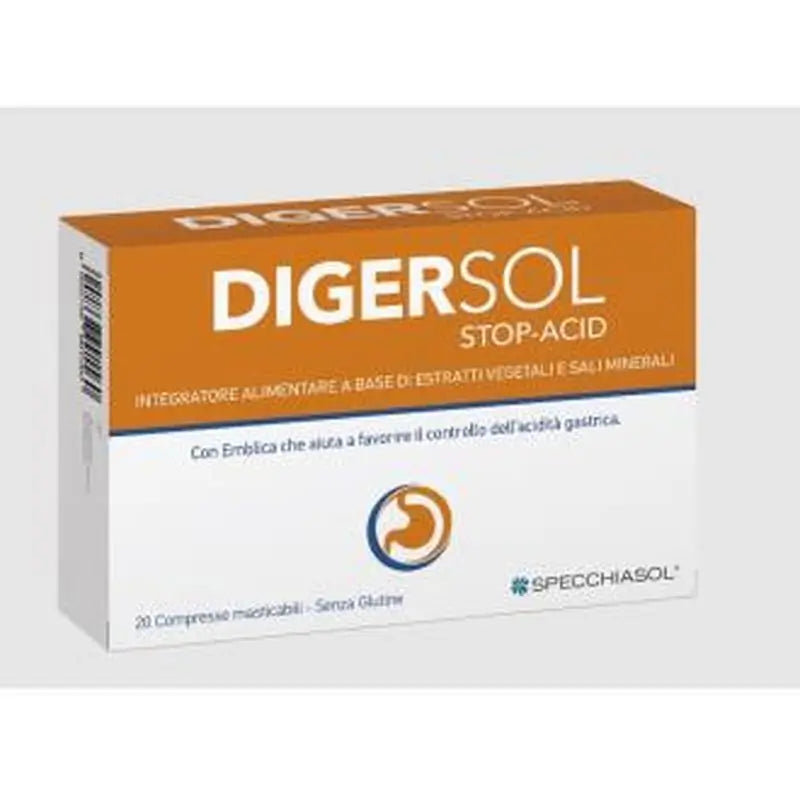 Specchiasol Digersol 20 Comprimidosmasticables 