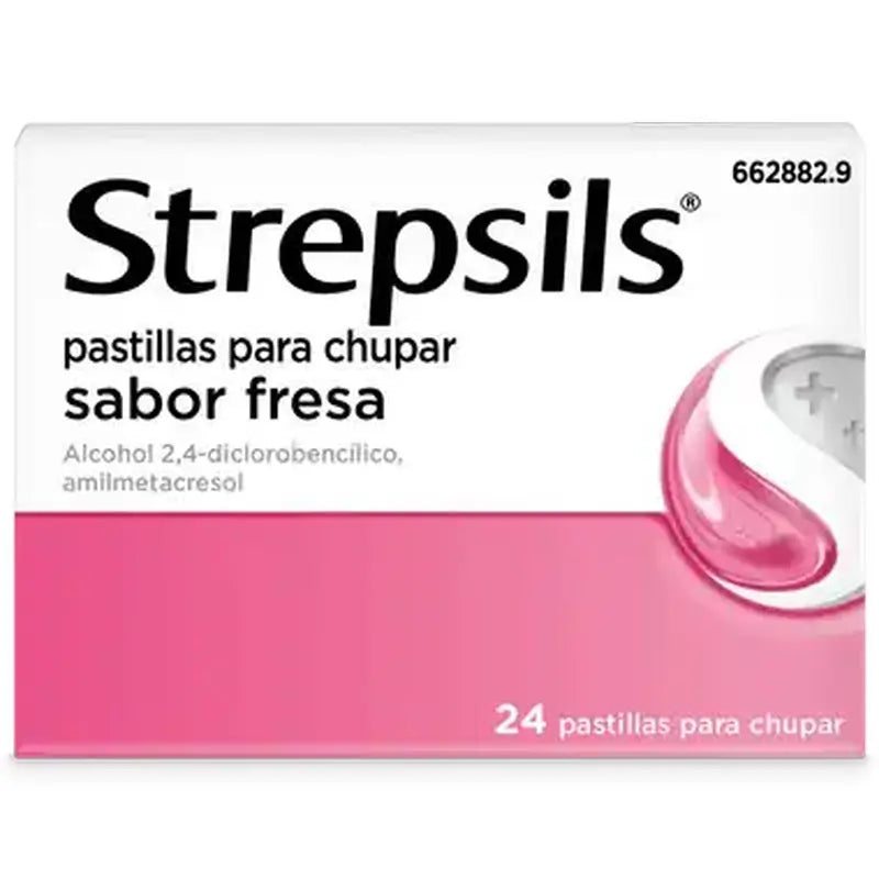 Strepsils Strawberry, 24 Lozenges