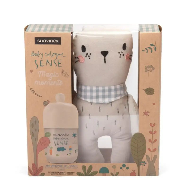 Suavinex Baby Cologne Sense 100 Ml + Baby Plush, Suitable for Sensitive Skins