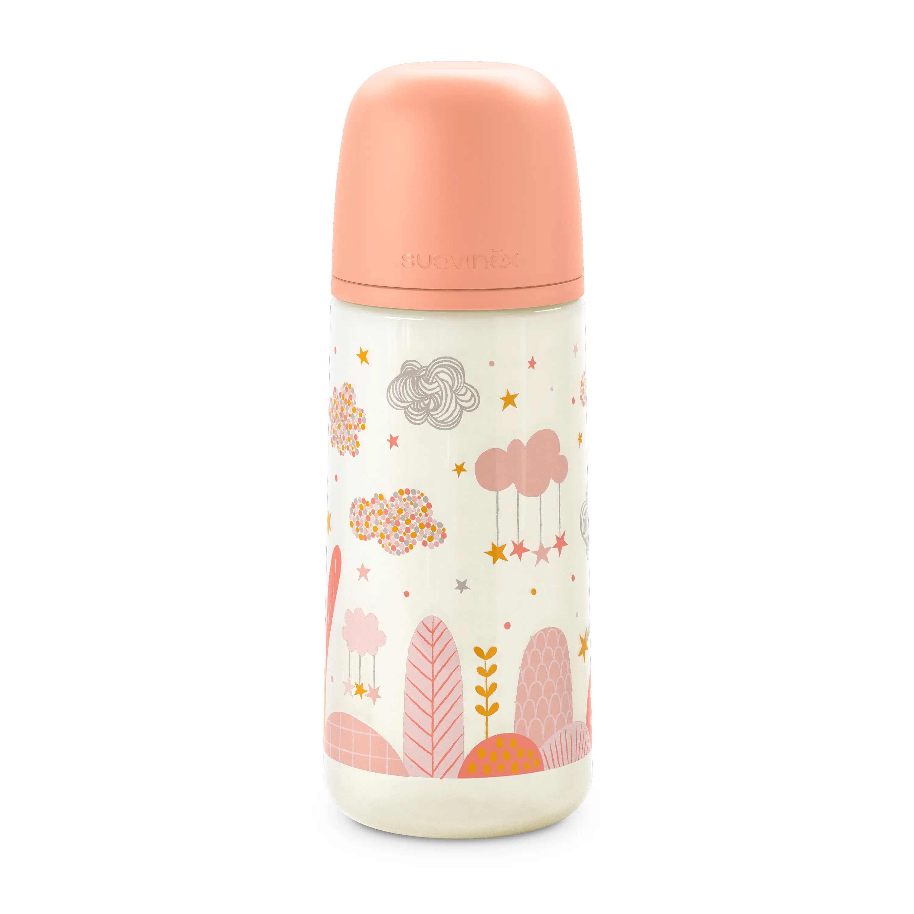 Suavinex Biberón De 360 Ml, Babies +6 Months. Pink, 1 units