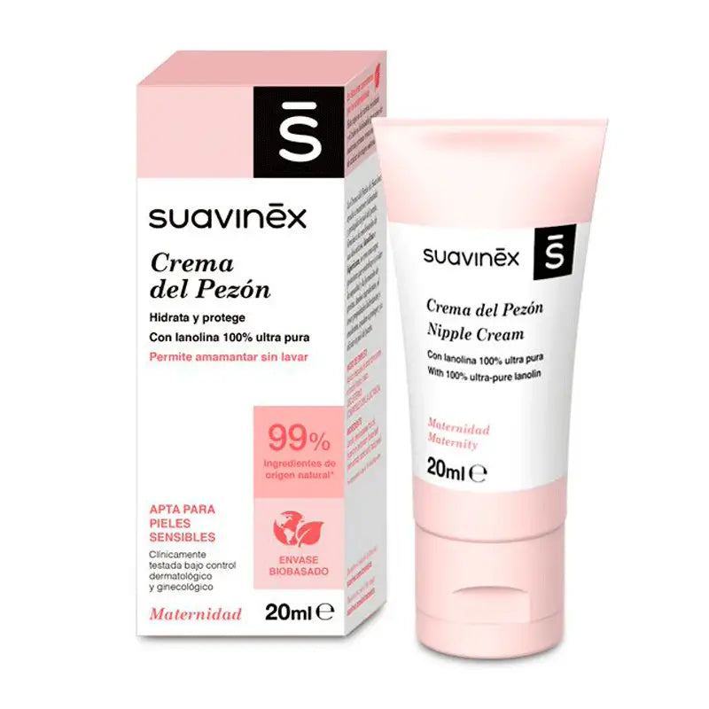 Suavinex Crema Cuidado Del Pezón, 20 ml